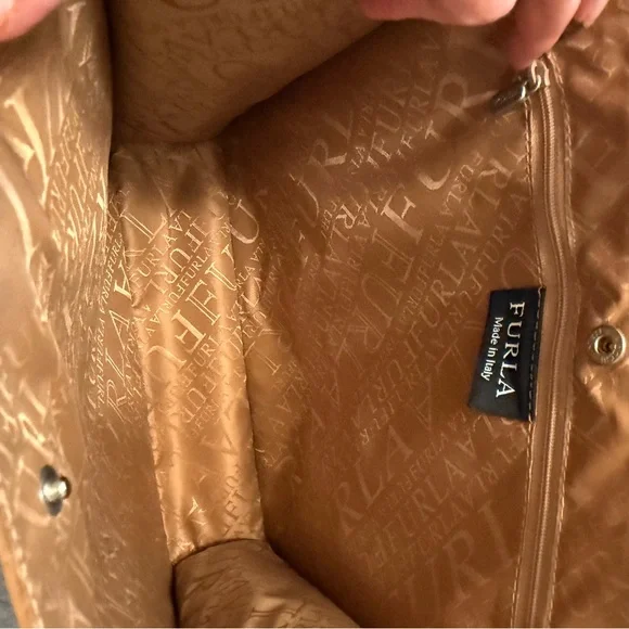 Furla Brown Leather Tote Bag - Picture 12 of 13